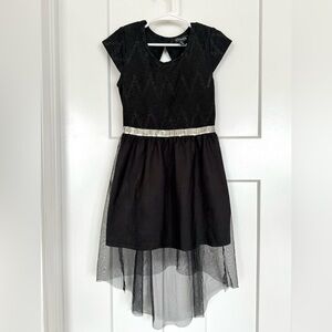 🖤 George Sparkly High-Low Tulle Dress — Girls Size 6–6X